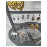Earring Holder & Asst Pierced Earrings