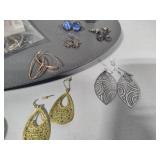 Earring Holder & Asst Pierced Earrings