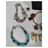 Assortment of Charm & Various Bracelets