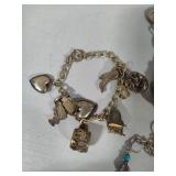 Assortment of Charm & Various Bracelets