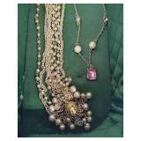 Assorted Pearl Themed Costume Jewelry