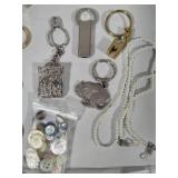 Lot of Watches, Keychains, Craft Jewelry, Etc.