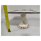 Tracy Porter Hand Painted Cake Stand & Cupcake Covered Carrier