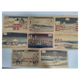 *Rare* Utagawa Hiroshige "Eight Snow Scenes of the European Capital" - Complete Set