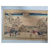 *Rare* Utagawa Hiroshige "Eight Snow Scenes of the European Capital" - Complete Set