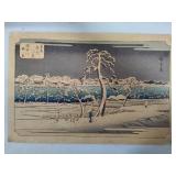 *Rare* Utagawa Hiroshige "Eight Snow Scenes of the European Capital" - Complete Set