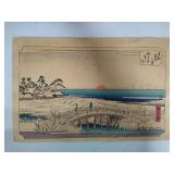 *Rare* Utagawa Hiroshige "Eight Snow Scenes of the European Capital" - Complete Set