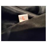 Ladies Red Faux Leather Winter Coat w/Hood (L)