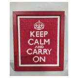 Keep Calm and Carry On Framed Art