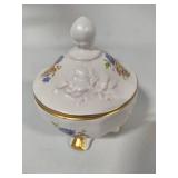 Asst Porcelain Collectibles, Trinket Boxes, Etc.