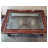 Thomasville Glass Top Coffee Table