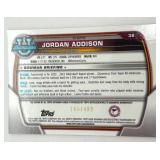 2022 Bowman Chrome University Jordan Addison 1st Bowman Autographed Card /499 (NM-MT)