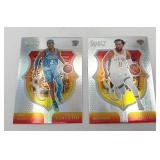Lot of 2 Basketball Cards including 2024-25 Panini Select Certified Jalen Brunson and Shai Gilgeous-Alexander (NM-MT)