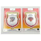 Lot of 2 Basketball Cards including 2024-25 Panini Select Certified Jalen Brunson and Shai Gilgeous-Alexander (NM-MT)