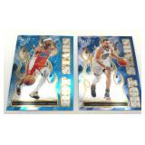 Lot of 2 Basketball Cards including 2024-25 Panini Select Hot Stars Stephen Curry and Shai Gilgeous-Alexander (NM-MT)