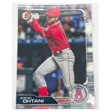 Lot of 3 Baseball Cards including 2019 Bowman Shohei Ohtani, 2025 Bowman Aaron Judge, and 2025 Bowman Shohei Ohtani (NM-MT)