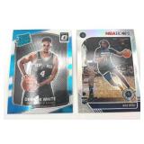 Lot of 2 Basketball Cards including 2019-20 Panini Hoops Naz Reid Rookie Card and 2017-18 Panini Donruss Optic Derrick White Rated Rookie Card (NM-MT)