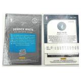 Lot of 2 Basketball Cards including 2019-20 Panini Hoops Naz Reid Rookie Card and 2017-18 Panini Donruss Optic Derrick White Rated Rookie Card (NM-MT)
