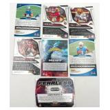 Lot of 7 Football Rookie Cards including Omarion Hmapton, Isaac TeSlaa, and More!