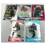 Lot of 5 Football Rookie Cards including RJ Harvey, Trevor Etienne, and More! (NM-MT)