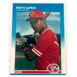 1987 Fleer #204 Barry Larkin Cincinnati Red Rookie Card (NM-MT)