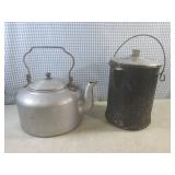 (EW3) Vintage Aluminum Tea Kettle a...