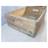 (A-2) Vintage Wood Pepsi-Cola Crate...