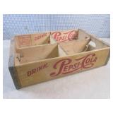 (A-2) Vintage Wood Pepsi-Cola Crate...