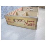 (A-2) Vintage Wood Pepsi-Cola Crate...