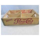 (A-2) Vintage Wood Pepsi-Cola Crate...