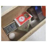 (CS) Vintage Cigar Box and Wood Box...