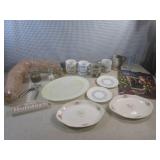 (F-1) Vintage Plates, Coffee Cups a...