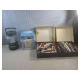 (F-1) 2 Boxes Full of Pens and Penc...