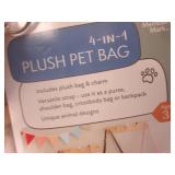 (EW4) 3 New 4-In-1 Plush Pet Bags...