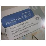 (EW3) 3 New 4-In-1 Plush Pet Bags...