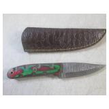 (FS) 8" Fixed Blade Damascus Knife ...