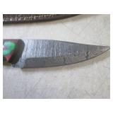 (FS) 8" Fixed Blade Damascus Knife ...