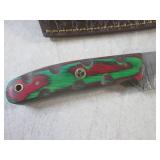 (FS) 8" Fixed Blade Damascus Knife ...