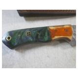 (FS) 7 3/4" Fixed Blade Damascus Kn...