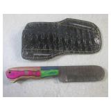(FS) 8 3/8" Fixed Blade Damascus Kn...
