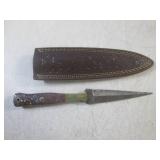 (FS) 9 1/2" Fixed Blade Damascus Kn...