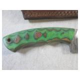 (FS) 8" Fixed Blade Damascus Knife ...