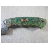 (FS) 8" Fixed Blade Damascus Knife ...