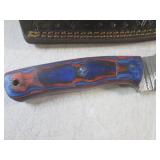 (FS) 8" Fixed Blade Damascus Knife ...