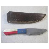 (FS) 8 1/4" Fixed Blade Damascus Kn...