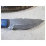 (FS) 8 1/4" Fixed Blade Damascus Kn...