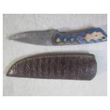 (FS) 7 7/8" Fixed Blade Damascus Kn...
