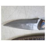 (FS) 7 7/8" Fixed Blade Damascus Kn...
