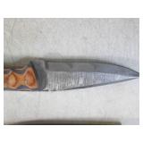 (FS) 7 7/8" Fixed Blade Damascus Kn...