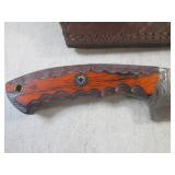 (FS) 8" Fixed Blade Damascus Knife ...